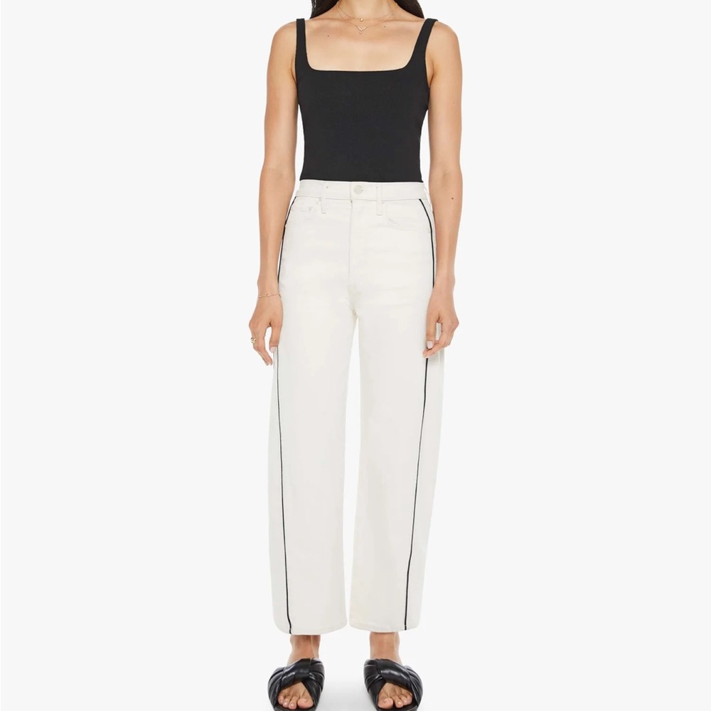 Mother half piped ankle jeans